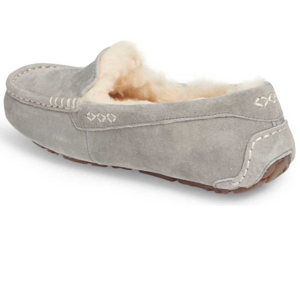 ❎SOLD UGG Ansley Loafer Slipper Moccasin Gray Sz 7 - Picture 2 of 8